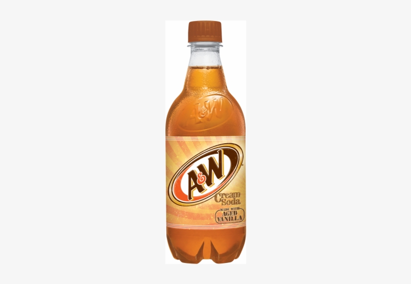 Root Beer Clipart Carbonated Drink - A&w Cream Soda - 20 Fl Oz Bottle, transparent png download