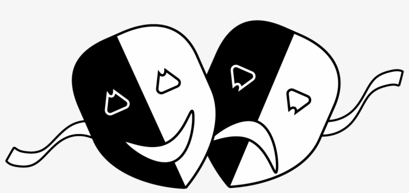 Theatre Masks Png - Mime En Png, transparent png download
