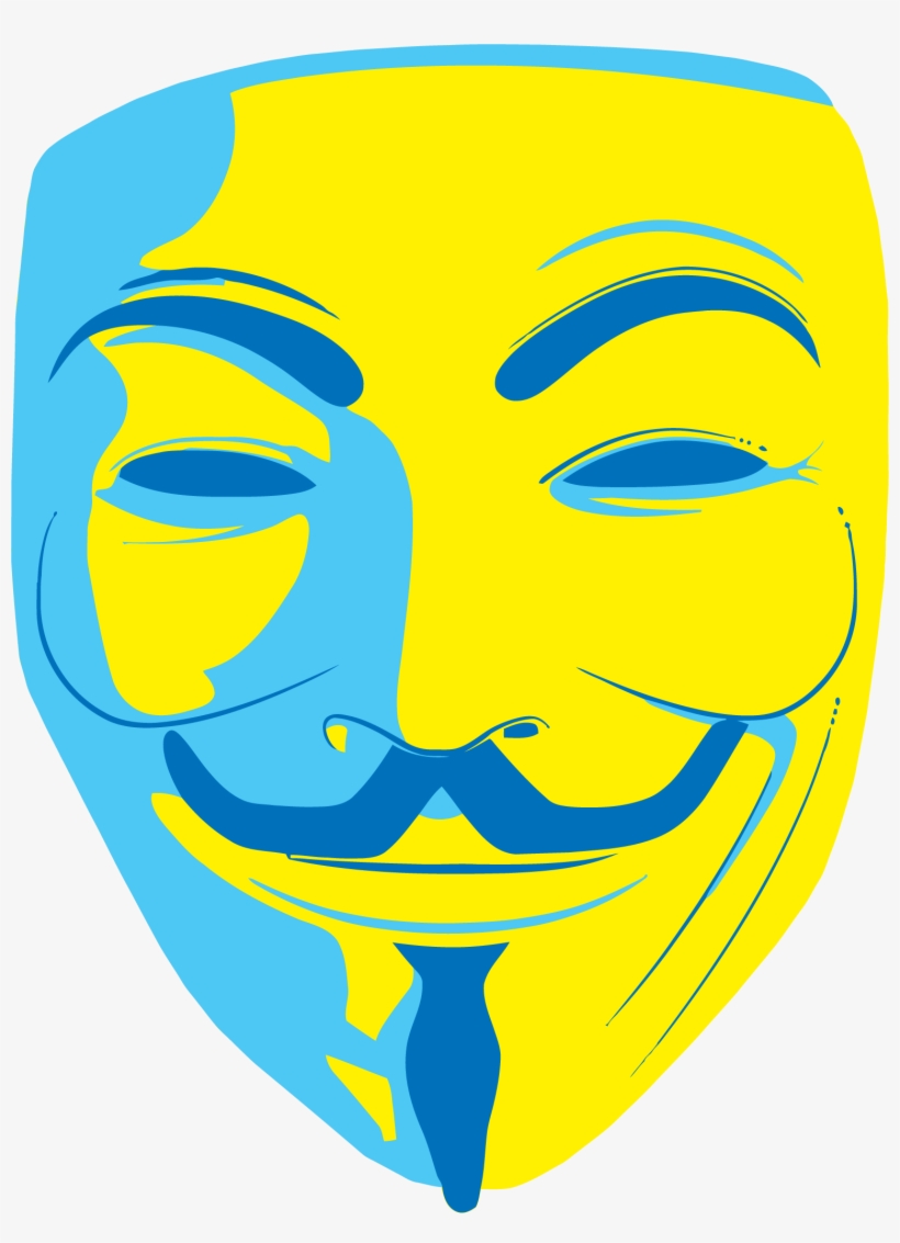 Anonymous Mask Clipart Png Image - Anonymous Mask Transparent, transparent png download