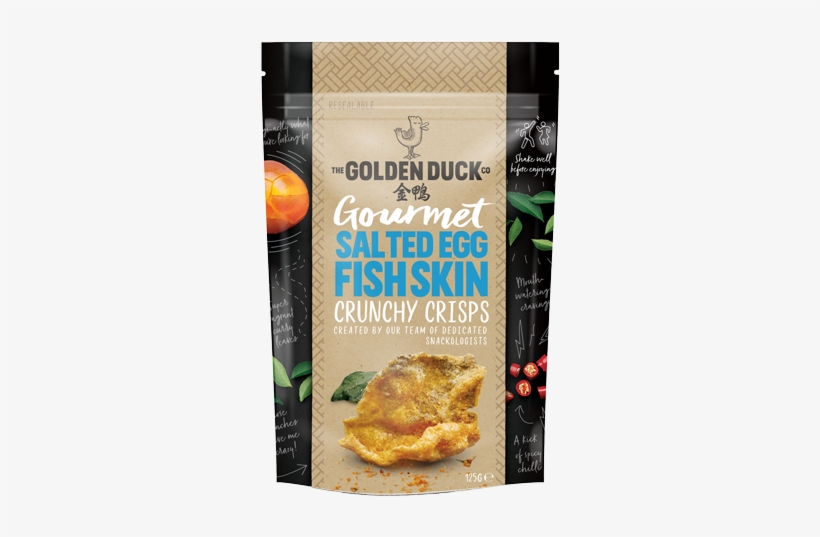 Gourmet Salted Egg Fish Skin Crunchy Crisps - Salted Duck Egg, transparent png download