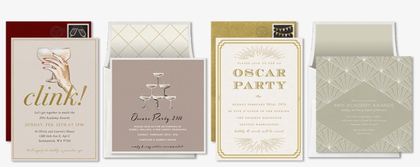 Oscar Party Blog Invites 2 Edited - Oscar Party, transparent png download