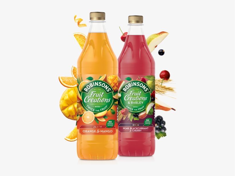 Homepage Carousel Packshot Fruit Creations - Robinsons Orange And Mango, transparent png download