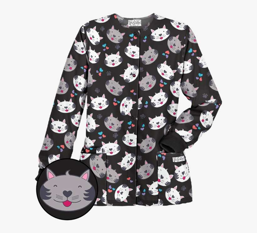 Pc834hbk - Pet Print Scrubs, transparent png download