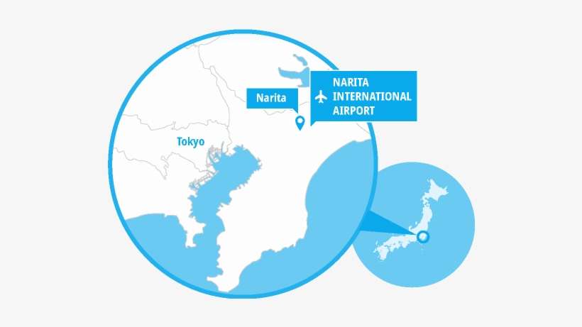 Tokyo Narita Map - Japan, transparent png download