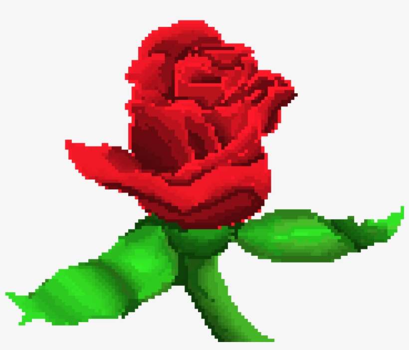 Meh - Pixel Rose Transparent, transparent png download