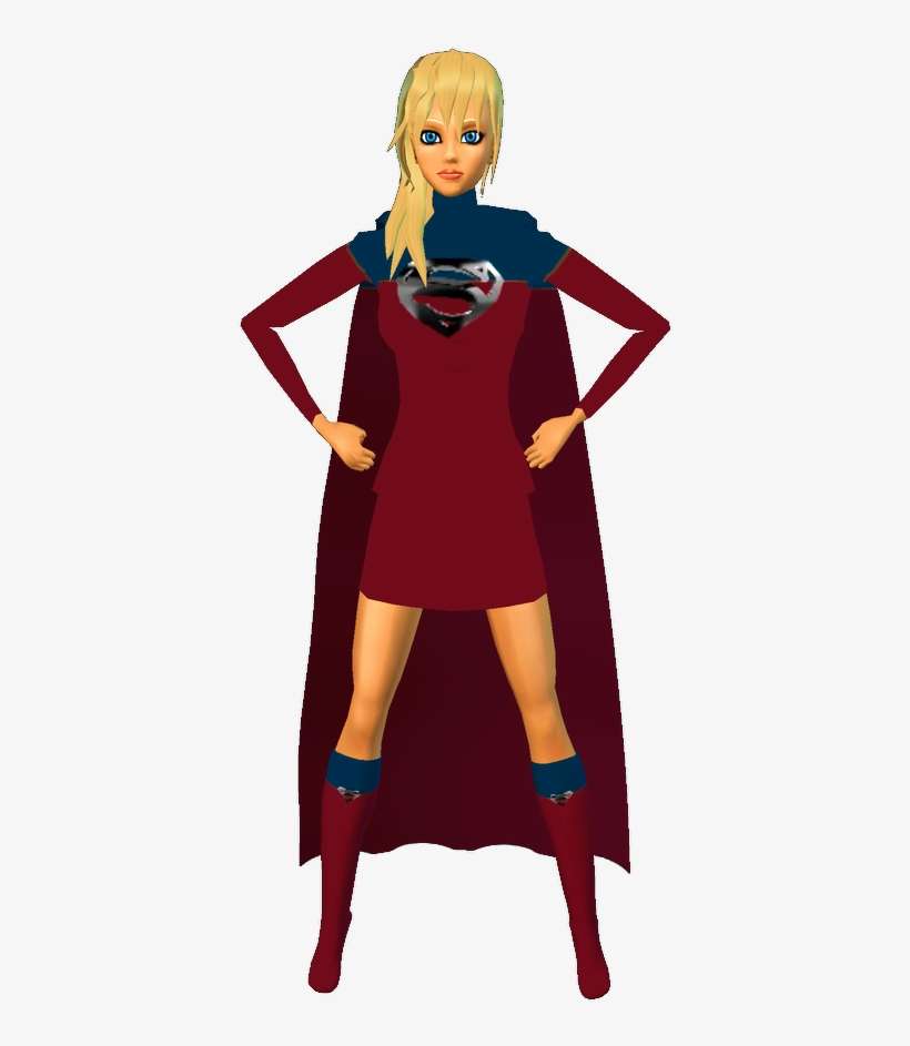 Supergirl Redblu Skirt - Superman, transparent png download