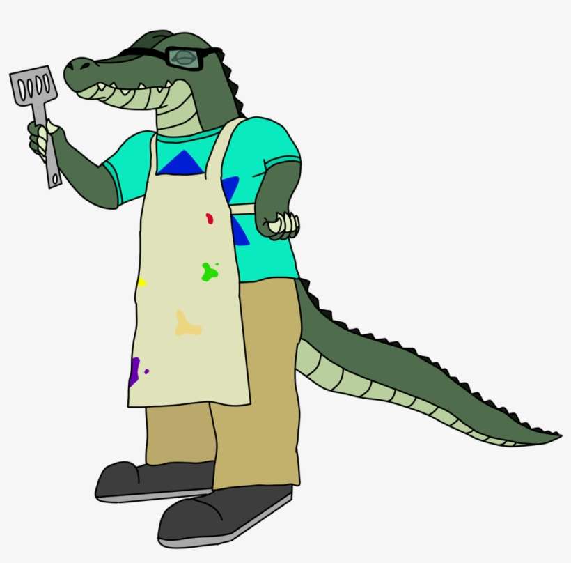 Croc Blocked On Twitter - Cartoon, transparent png download