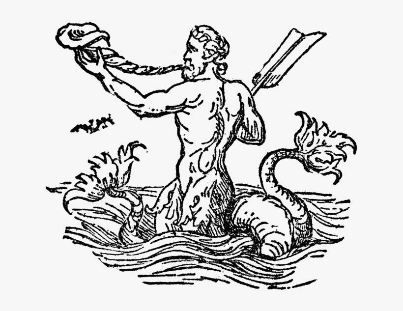 Dive Center - Triton God Mythology, transparent png download
