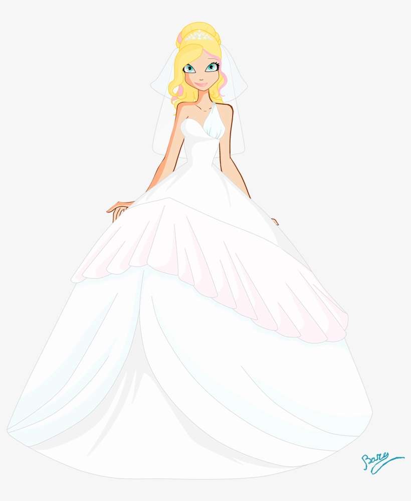Wedding Dress Transparent Background - Barbie, transparent png download