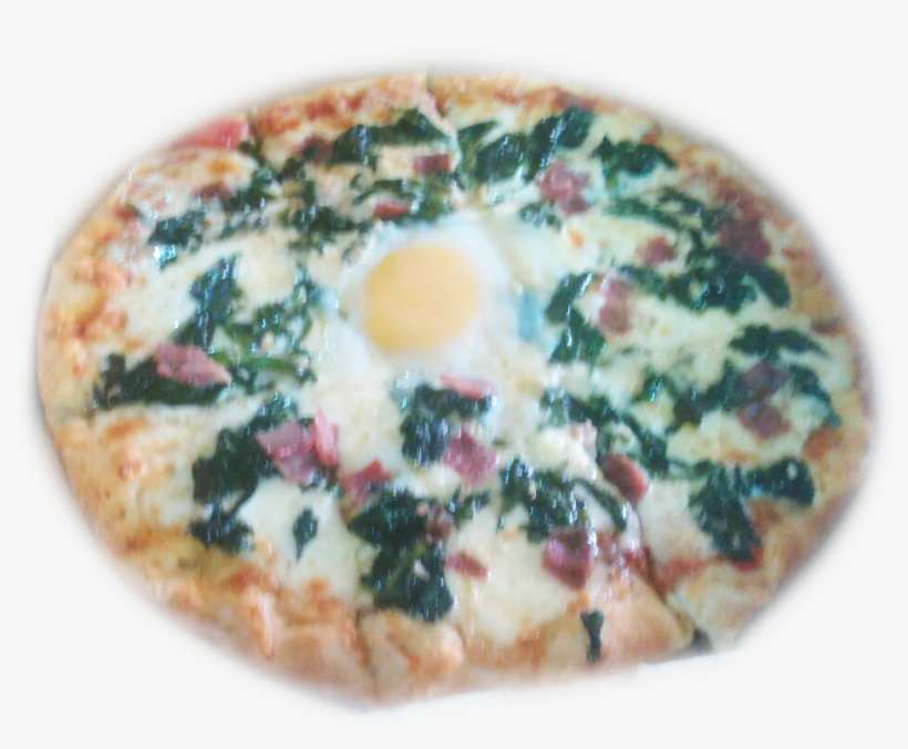 Spinach & Bacon - California-style Pizza, transparent png download