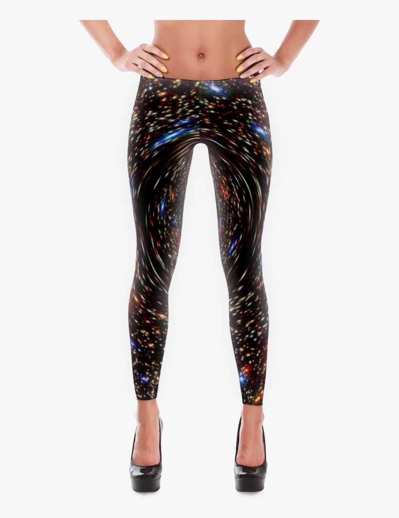 Black Hole Leggings - Red Flame Leggings, transparent png download