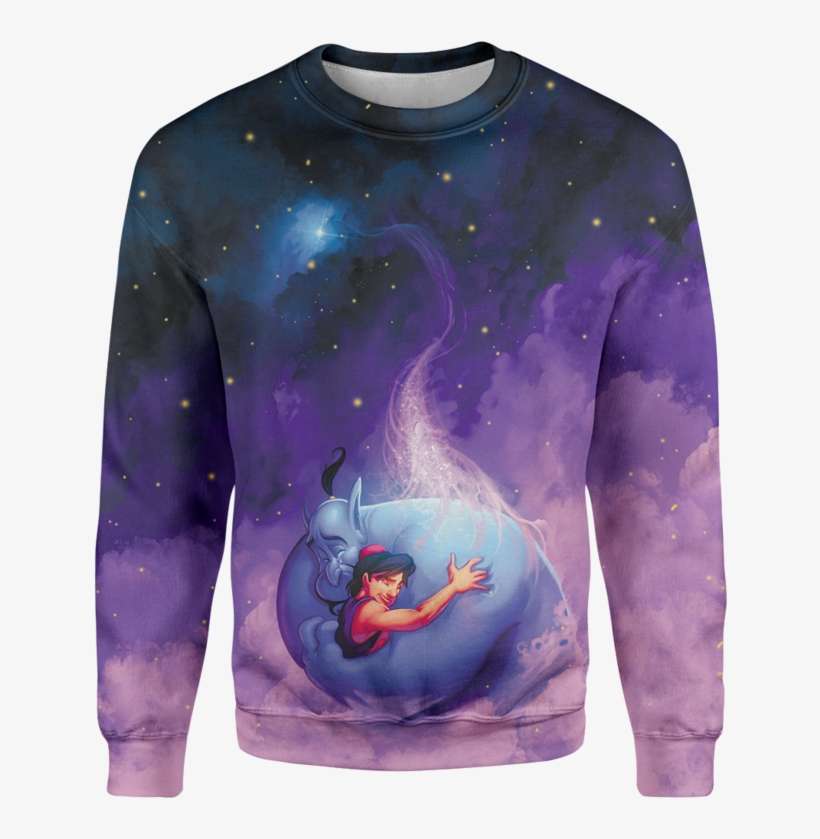 3d Aladdin And The Magic Lamp Full Print T Shirt - Genie Art Aladdin, transparent png download