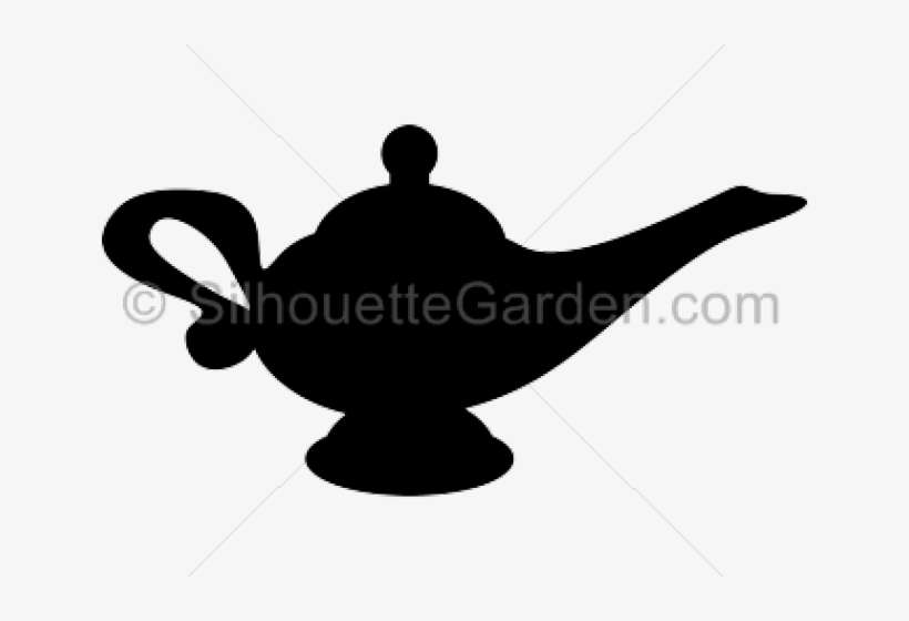 Genie Lamp Silhouette, transparent png download