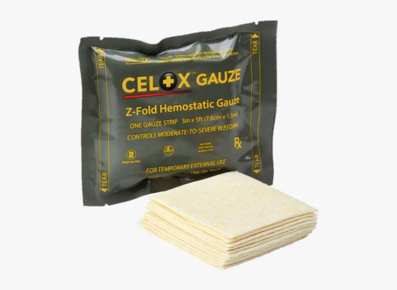 Celox Gauze Hemostat, Hemostatic Wound Dressing - Beige, transparent png download