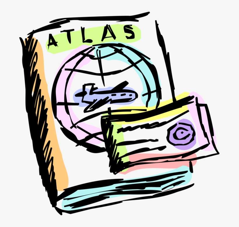 Vector Illustration Of Commercial Airline Flight Ticket - Atlas Clipart, transparent png download