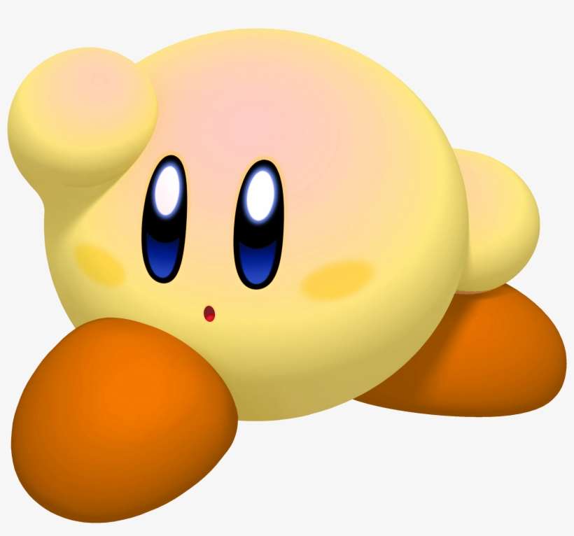 Yellow Kirby - Kirby Yellow, transparent png download