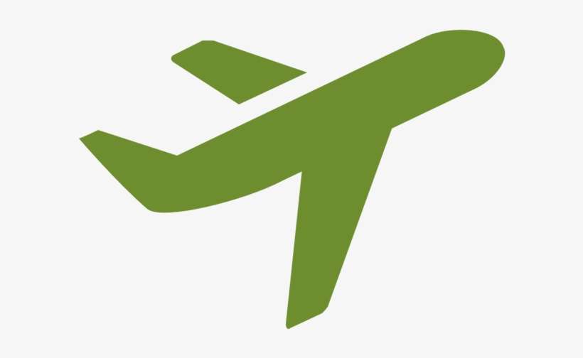 Aviã£o-verde - Transparent Aeroplane Icon Png, transparent png download