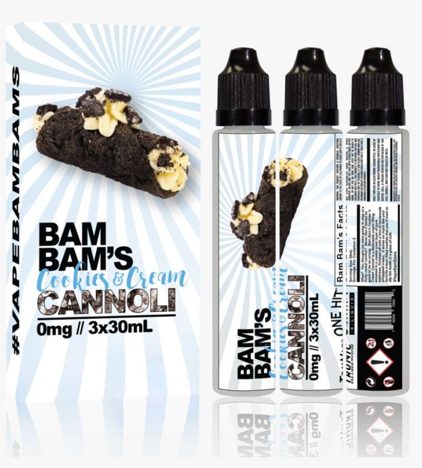 Bam Bam's Cannoli E Liquid, transparent png download