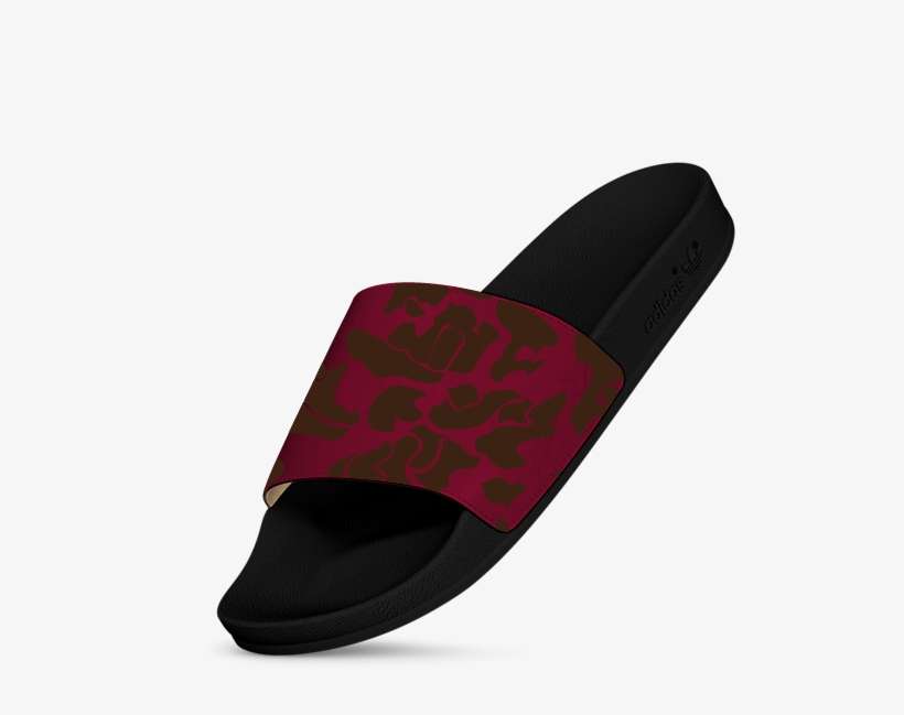 Slide Ox Blood Camo - Flip-flops, transparent png download