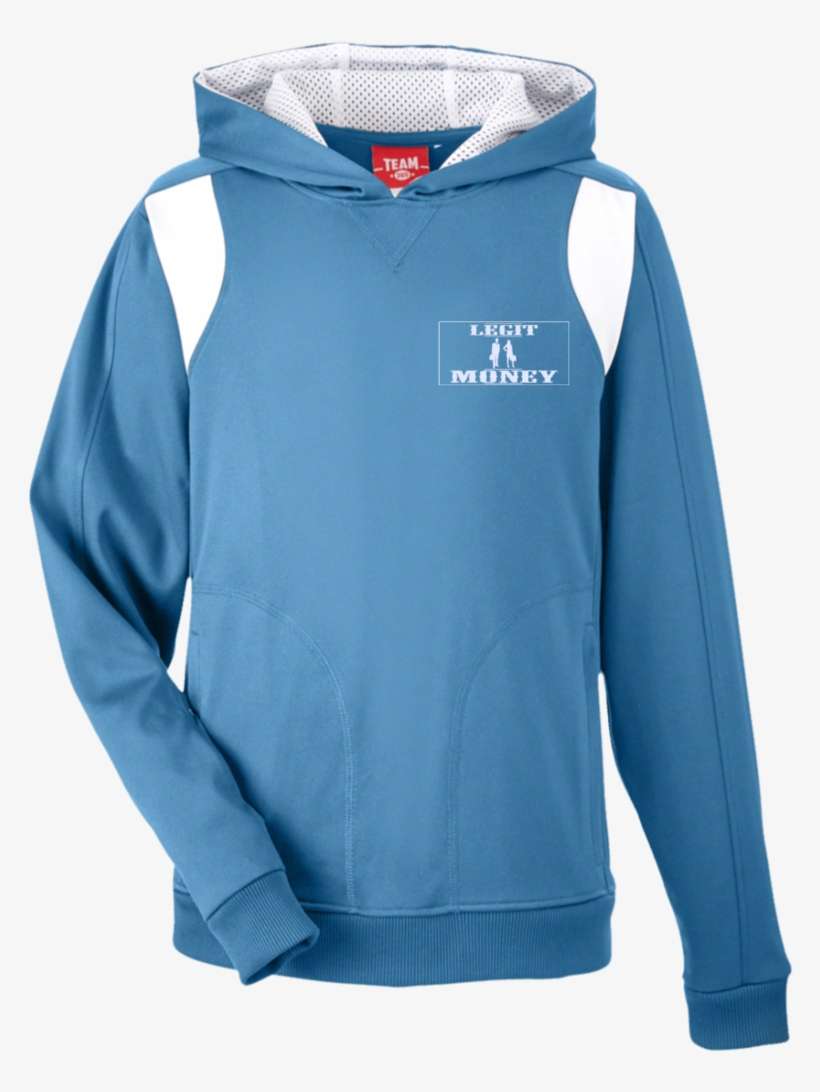 Legit Money Team 365 Youth Colorblock Poly Hoodie - Hoodie, transparent png download