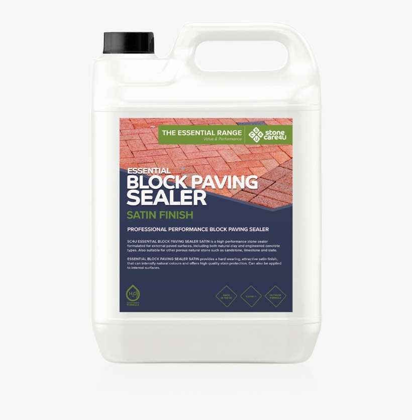 Essential Block Paving Sealer Satin 5l Bottle - Floor, transparent png download