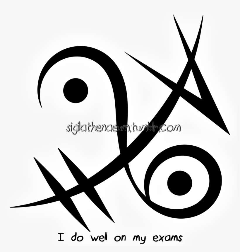 “i Do Well On My Exams” Sigil - Do Good On Test Sigil, transparent png download