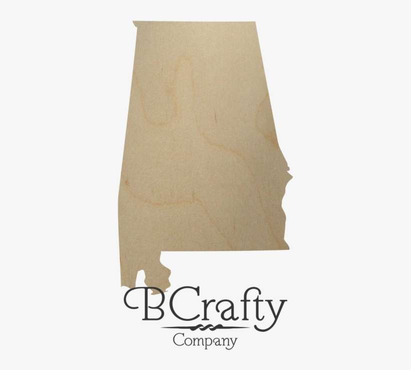 Wooden Alabama State Shape Cutout - Plywood, transparent png download