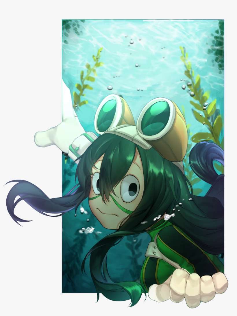 Resized To 61% Of Original - Asui Fanart Bnha, transparent png download