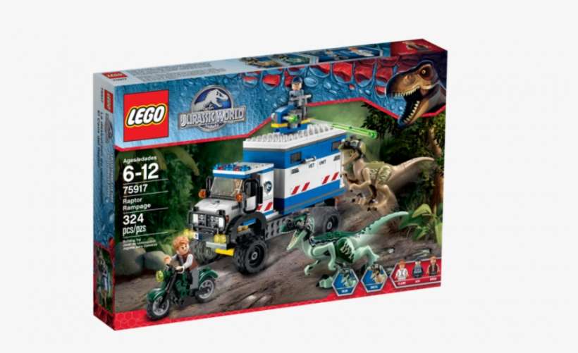 6 - Lego Jurassic World Raptor Rampage, transparent png download