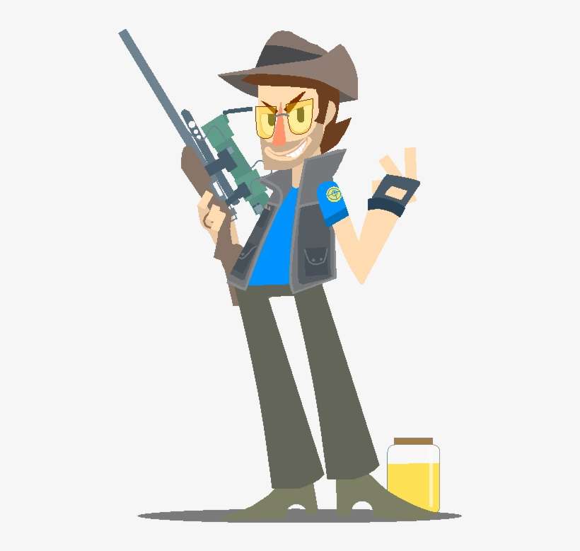 520 X 737 4 - Transparent Tf2 Blu Sniper, transparent png download