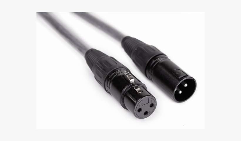 3 -pin Dmx Cable Assembled Xlr 3m Black - Speaker Wire, transparent png download