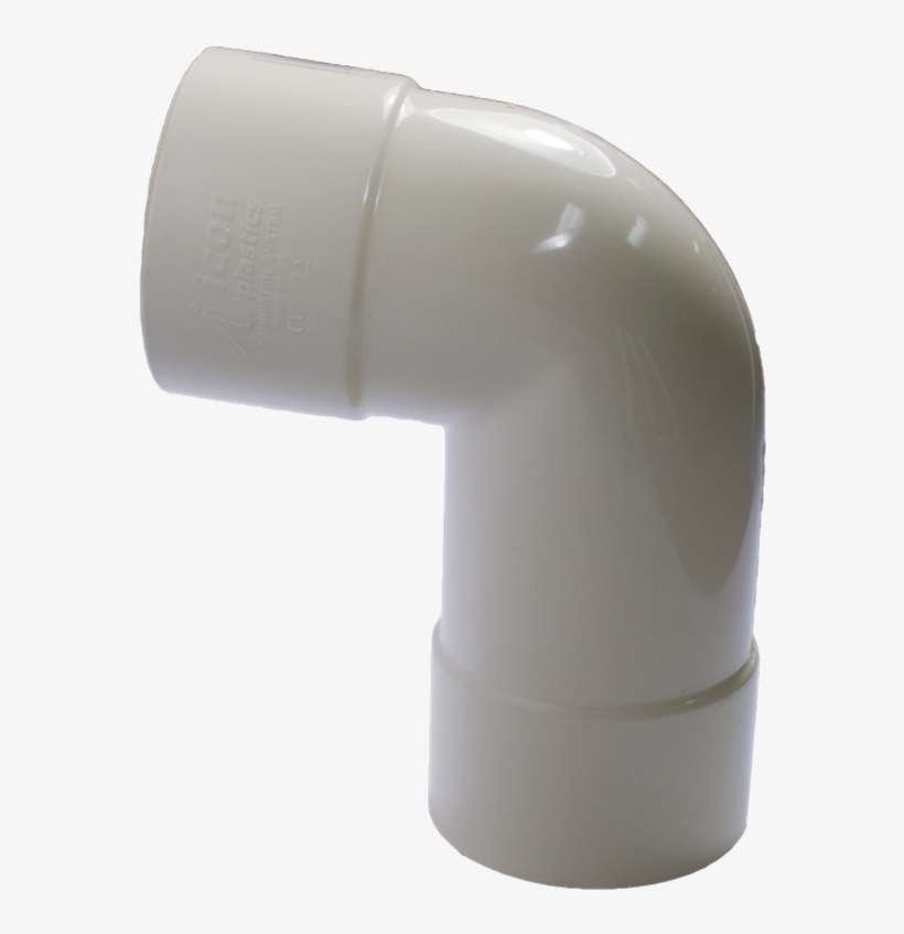 Icon Plastics 80mm Round Pvc Socket Bend Downpipe - Pvc L Bend Pipe, transparent png download