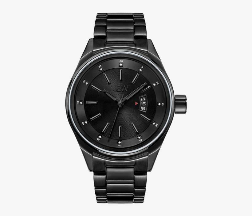 Jbw Rook J6287k Black Ion Diamond Watch Front - Watch, transparent png download