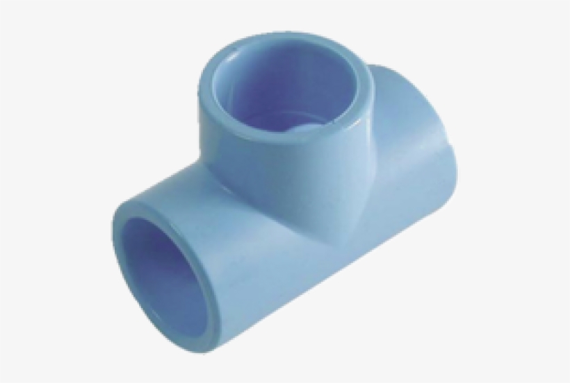 Pvc Equal Female Tee Piece - Tuyau Rigide Air Comprimé Pvc, transparent png download