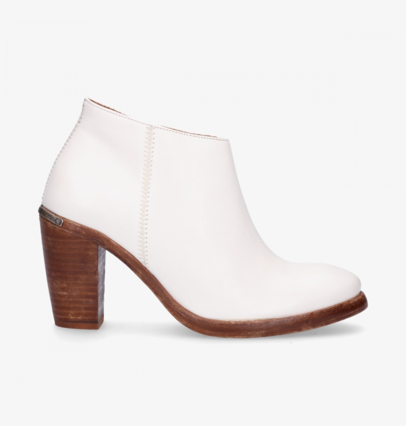 Ankle Boot 8 Cm Nappa Leather Off White - High Heels, transparent png download