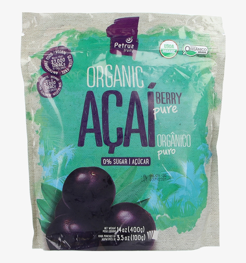 Petruz Frozen Pure Organic Acai Pulp - Sultana, transparent png download