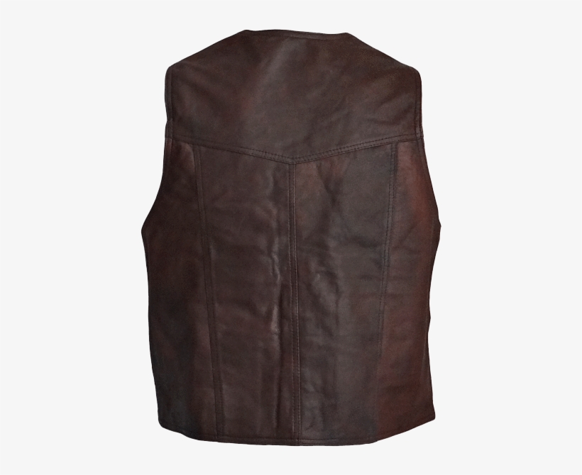 Leather Vest Herbert Lamb-leather Brown Nappa - Vest, transparent png download