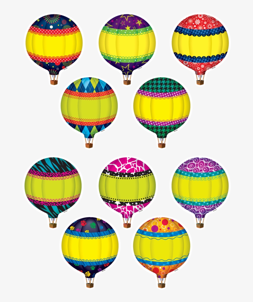 Tcr5295 Hot Air Balloons Accents Image - Hot Air Balloon Name, transparent png download