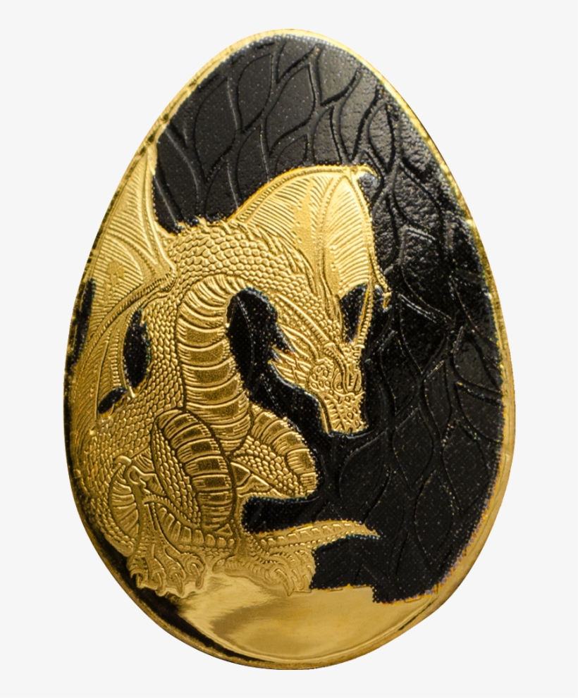 Palau - 2019 - 1 Dollar - Golden Egg Dragon - Gold Dragon Transparent Png, transparent png download