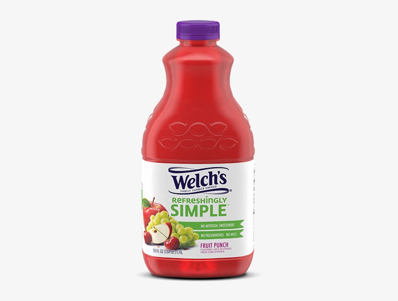 Refreshingly Simple Fruit Punch Juice Cocktail - Welch Fruit Punch, transparent png download
