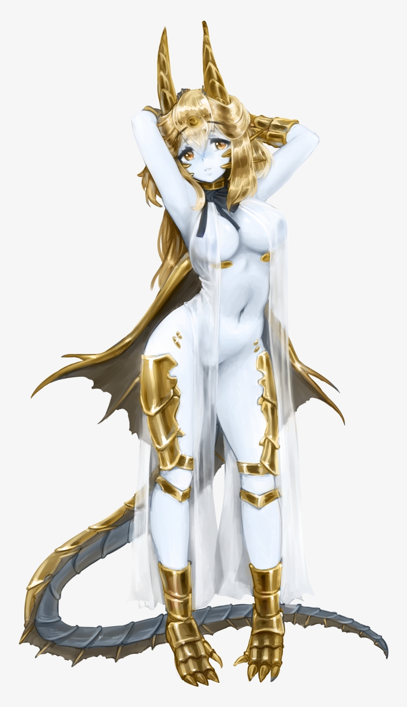 Original) Loading Gold Dragon - Gold Dragon Monstergirl, transparent png download