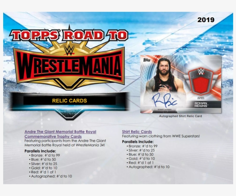 Wwe Trading Cards 2019, transparent png download
