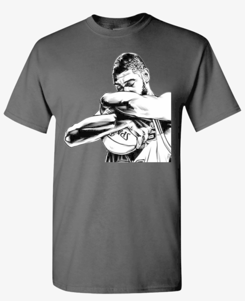 Tim Duncan San Antonio Spurs T-shirt - Lung Cancer Shirt Ideas, transparent png download