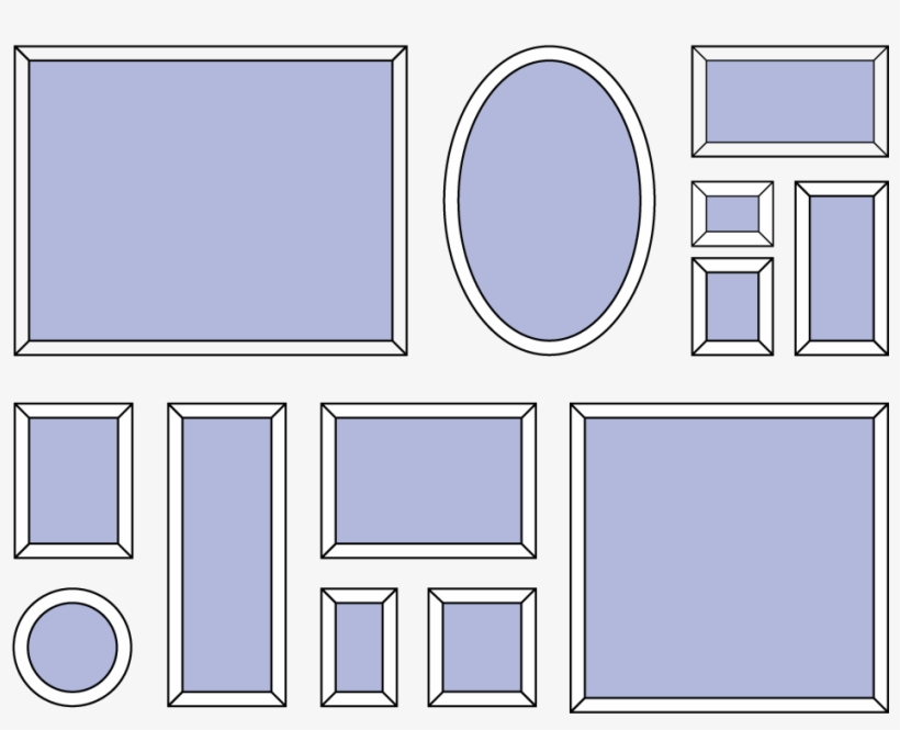 Você Pode Colocar Quadros Retangulares Ou Quadrados - Diagram, transparent png download