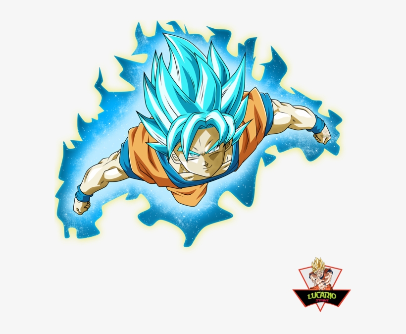 Goku Ssgss Blue By Lucario Strike-db6ket0 - Goku Ssgss Png, transparent png download