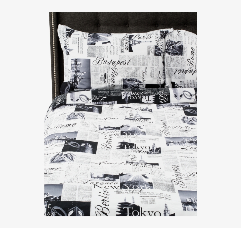 Image For Black And White Cover Set - Cushion, transparent png download