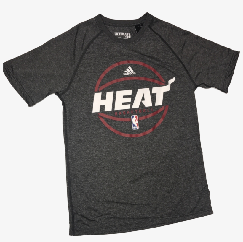 Miami Heat Adidas Men's Short Sleeve T-shirt - Active Shirt, transparent png download