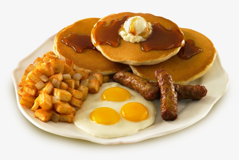 Pancake And Sausage Breakfast Clipart Free