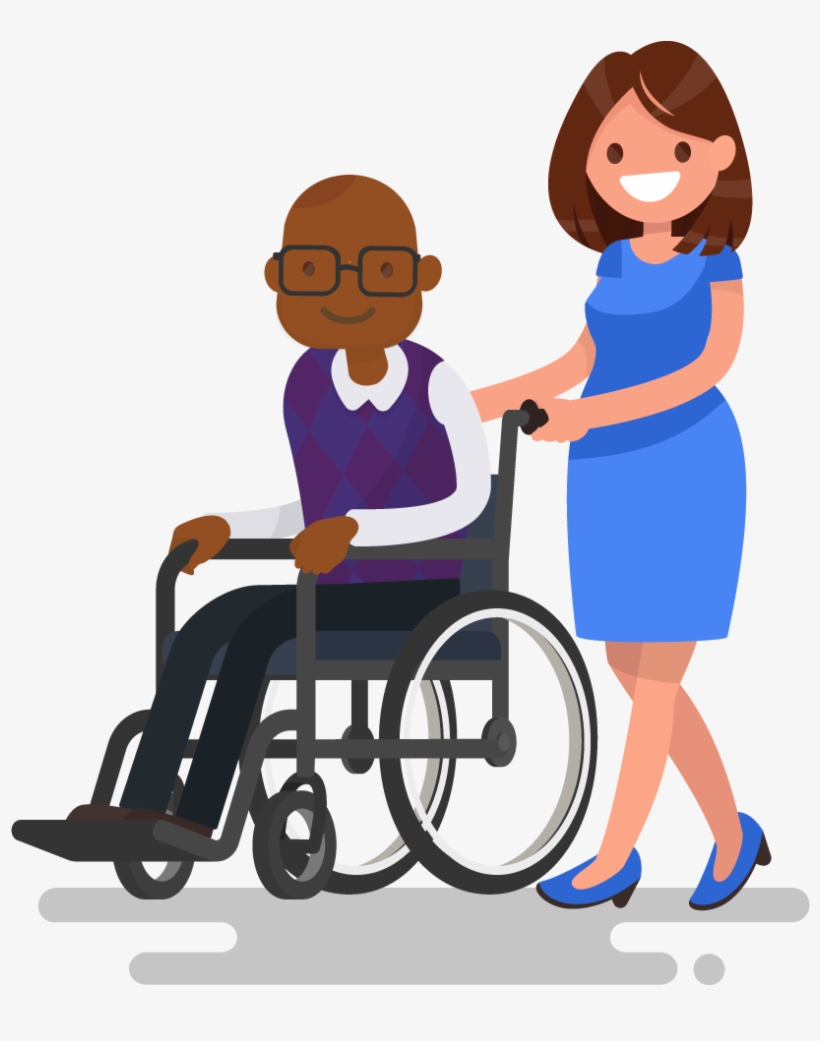 Wheelchair Flat Style, transparent png download