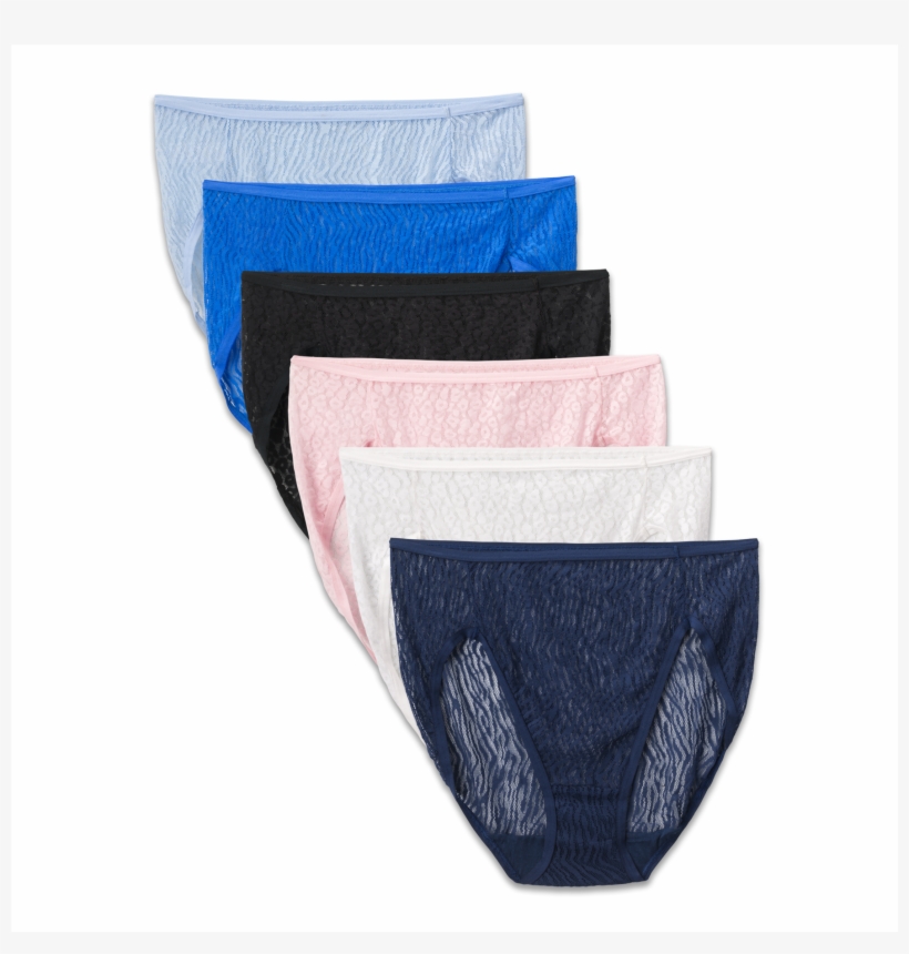 Women's 6 Pack Lace Hi Cut - Panties, transparent png download